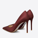 Women's Pointed Stiletto High Heels — Leather Niche Shallow Mouth