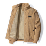 Men's Corduroy Lamb Wool Winter Coat — Plus Velvet Thickened