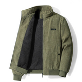 Men's Corduroy Lamb Wool Winter Coat — Plus Velvet Thickened