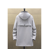 Men Spring and Autumn New Men's Classic Fashion Trend Long Windbreaker Men's Casual Loose Large Size High-Quality Coat