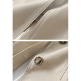 Women's Korean Single-Breasted Mid-Length Trench Coat — Spring Autumn