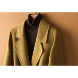 Women cashmere trench coat