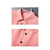 Men's Ice Silk Seamless Polo Shirt — Traceless, Solid Colour Business