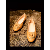 Women's Flat Round Toe Leather Shoes — Comfortable Low Heel
