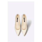 Women's Pointed Stiletto High Heels — Leather Niche Shallow Mouth