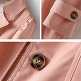 Women's Korean Single-Breasted Mid-Length Trench Coat — Spring Autumn