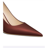 Women's Pointed Stiletto High Heels — Leather Niche Shallow Mouth