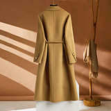 Women cashmere trench coat