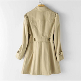 Women's Korean Single-Breasted Mid-Length Trench Coat — Spring Autumn