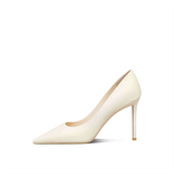 Women's Pointed Stiletto High Heels — Leather Niche Shallow Mouth