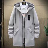 Men Spring and Autumn New Men's Classic Fashion Trend Long Windbreaker Men's Casual Loose Large Size High-Quality Coat