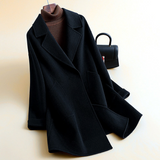 New Autumnwinter Mid-length High-end Double-faced Wool Coat For Women
