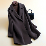 New Autumnwinter Mid-length High-end Double-faced Wool Coat For Women