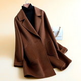 New Autumnwinter Mid-length High-end Double-faced Wool Coat For Women