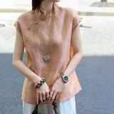 New Chinese-style Short-sleeve Top For Women