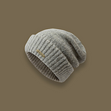Unisex Wool-Blend Solid Colour Knitted Beanie Hat — Warm Pile