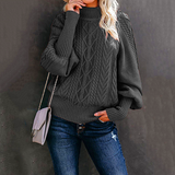 Ladies Loose Long-sleeved Knitted Solid Color Sweater women
