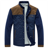 Men's Slim Patchwork Zip-Up Casual Sports Jacket