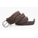 Men belt suede woven belt neutral wax cord cotton rope woven belt