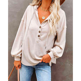 New tide hooded sweater solid color women hooded pullover