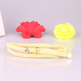 Women's Woven Pin Buckle Rope Belt — Slim Decorative