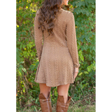Women Causal  Short Sweater Dress Female Autumn Winter White Long Sleeve Loose knitted Sweaters Dresses