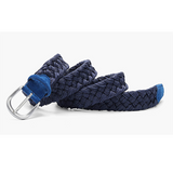Men belt suede woven belt neutral wax cord cotton rope woven belt
