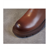 Women shoes Round head style smoke boots female sheepskin boots autumn new leather