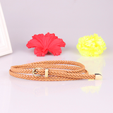 Women's Woven Pin Buckle Rope Belt — Slim Decorative