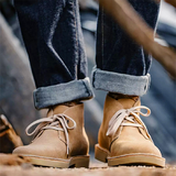 Men shoes retro desert boots trend classic high-top tooling boots casual boots