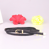 Women's Woven Pin Buckle Rope Belt — Slim Decorative