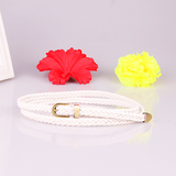 Women's Woven Pin Buckle Rope Belt — Slim Decorative