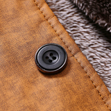 leather jacket men winter warm jackets coats male leather