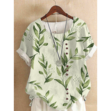 Women summer short sleeves Retro Fashion Loose Casual Short Sleeve T-Shirt Women