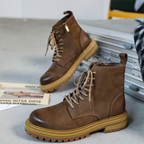 Men's High-Top Genuine Leather Snow Boots
