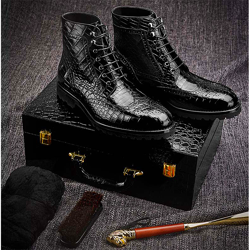 Crocodile combat outlet boots