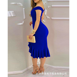 Women bandage Dress Women Sexy Evening Party Dress Off Shoulder