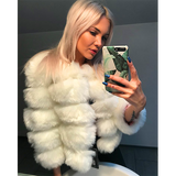 Mink Coats Women Winter Top Fashion FAUX Fur Coat Elegant Thick Warm Outerwear Fake Fur Jacket Chaquetas Mujer