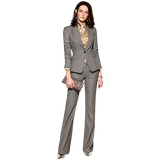 Women high-end fashion temperament formal wear show thin wool professional wear small suit set women ol
