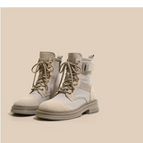 Women shoes British style thick bottom heightened Martin boots women's autumn, summer and winter thin mid-tube short boots