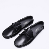 Men's Casual Leather Sailing Shoes — Breathable Design