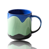 Painted Ceramic Mug — Colorful Hand-Decorated Coffee Mug