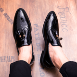 Men's Breathable Casual Leather Block Shoes — Flat Sole