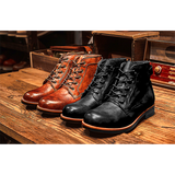 Men's Military-Style Plus Size Work Boots