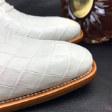 Men shoes men crocodile leather shoes male wedding shoes white shoes leather sole shoes luce up