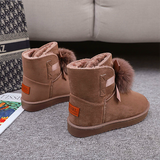 Women's Flat Snow Boots — Cotton Lined, Warm Winter