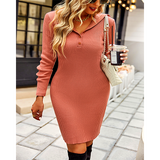 women dress Knitted Wool Skirt Warm Pencil Dress