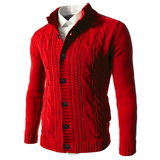 men Fall/Winter Casual Single-Breasted Stand-up Collar Cardigan Sweater Men Loose Plus Size Jacket Men Knitwear