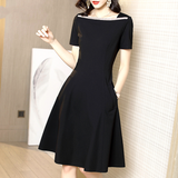 Women dress Retro Hepburn Style Waist Closing Slim Feminine Dress