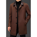 Men jacket double-sided cashmere coat men's mid-length lapel wool coat for men